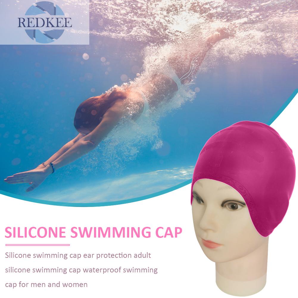 Mũ Bơi Silicone Chống Thấm Nước Cho Nam Và Nữ