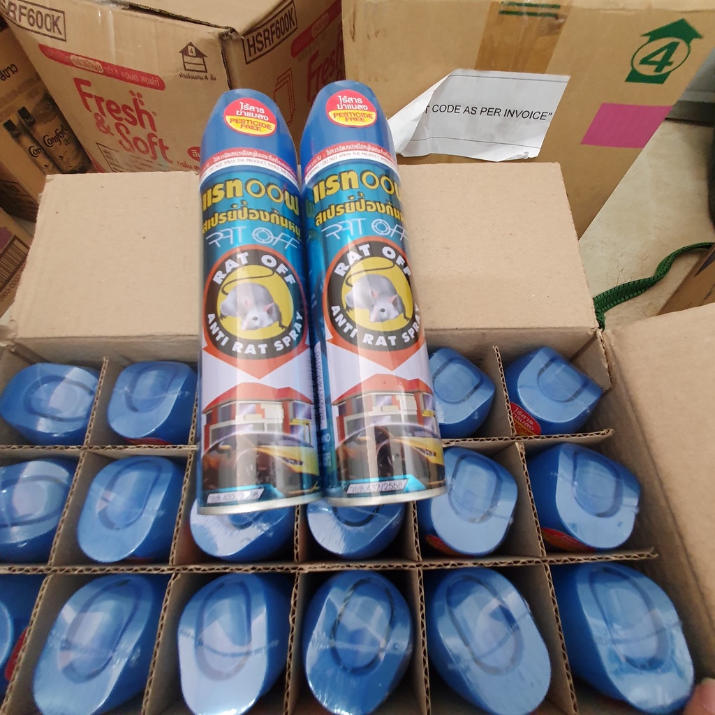 2 Bình Xịt Đuổi Chuột RAT OFF Hàng Chuẩn Thái Lan Dung Tích 200ml