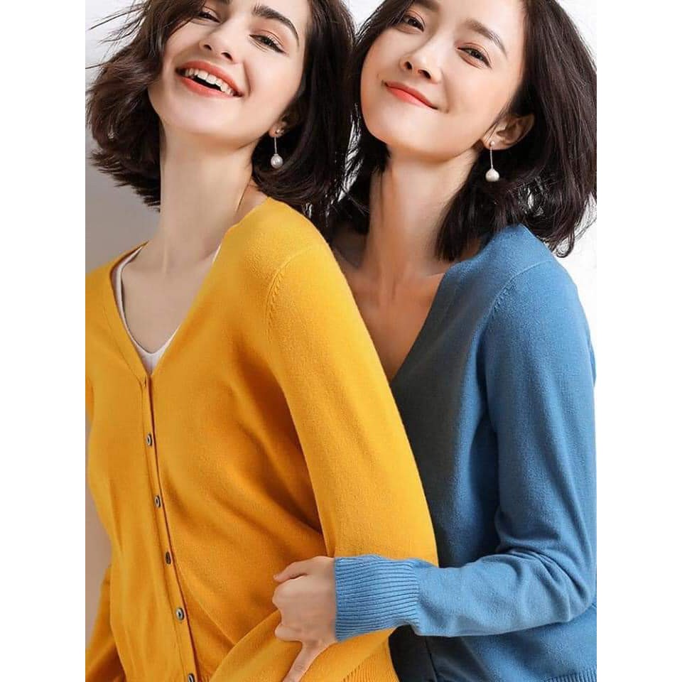 (CÓ SẴN 1 SỐ MẪU) Cardigan áo khoác len thu đông cao cấp (Quảng Châu)