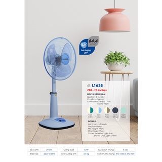 Quạt lỡ Senko L1638 (giao màu ngẫu nhiên)