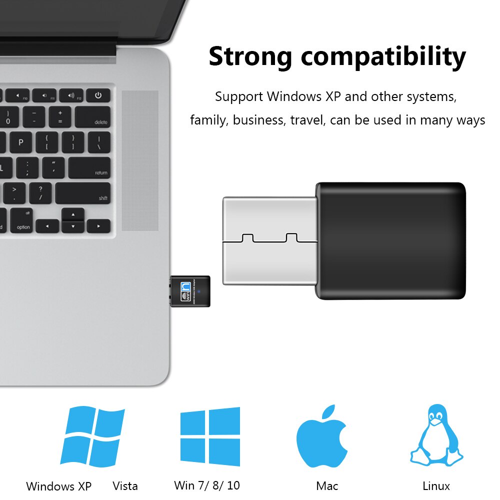 USB Wifi 300Mbps USB2.0 802.11 N/G/B Enchufe