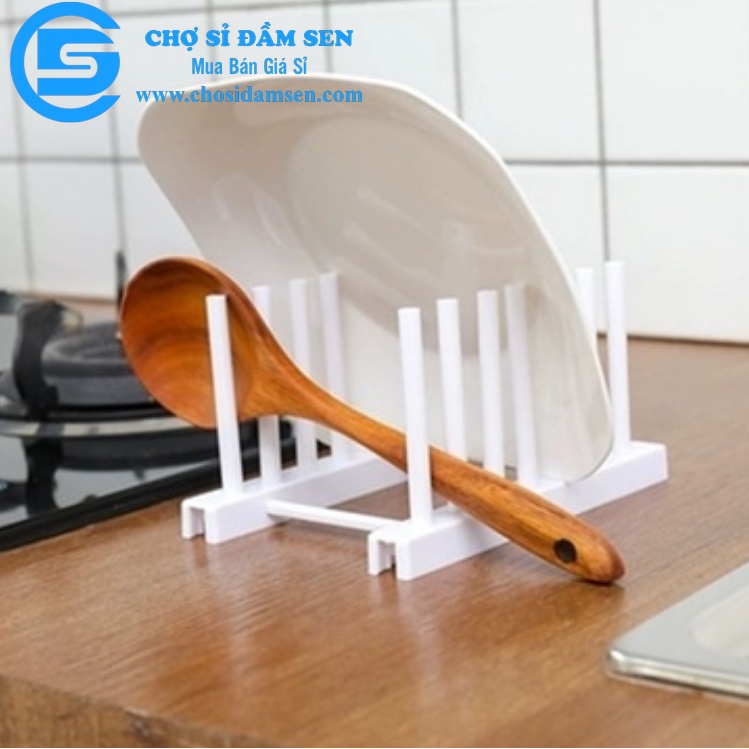 Kệ Úp Đĩa, Nắp Vung Bằng Nhựa Cao Cấp Nhỏ Gọn Chắc Chắn G367-KeUpDia