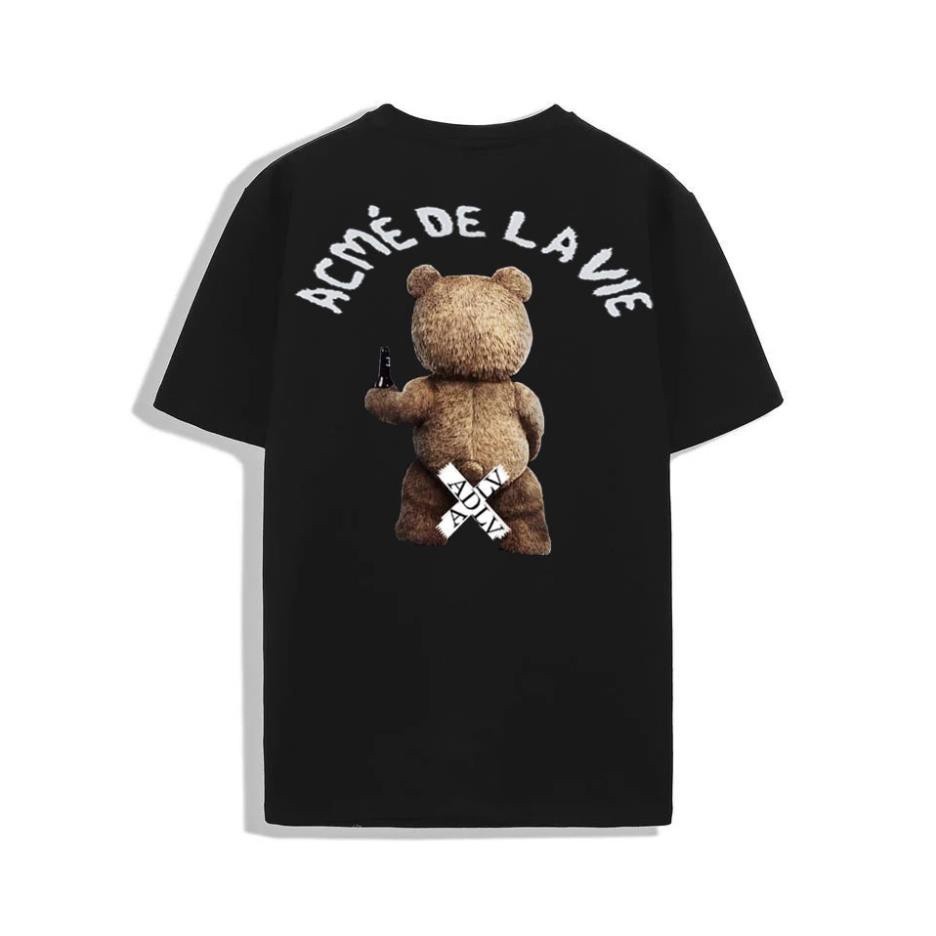 Áo Thun Tay Lỡ ADLV Bear Áo Phông Tay Lỡ ADLV Unisex (M 47 - 48 )