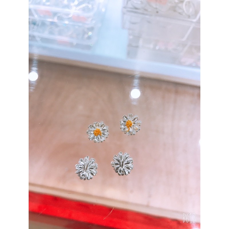 Mặt dây chuyền cúc hoạ mi chuẩn bạc ta-THJ SILVER