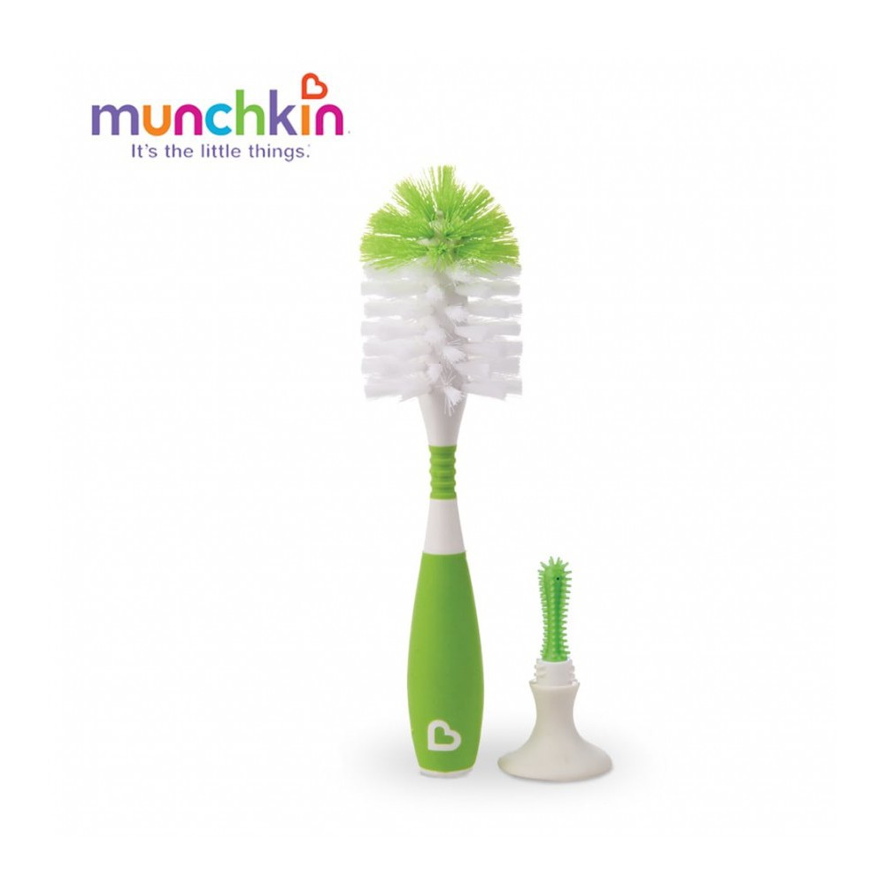 [Chính Hãng] Cọ bình Munchkin Deluxe - Dụng cụ cọ rửa bình sữa và núm ti cho bé