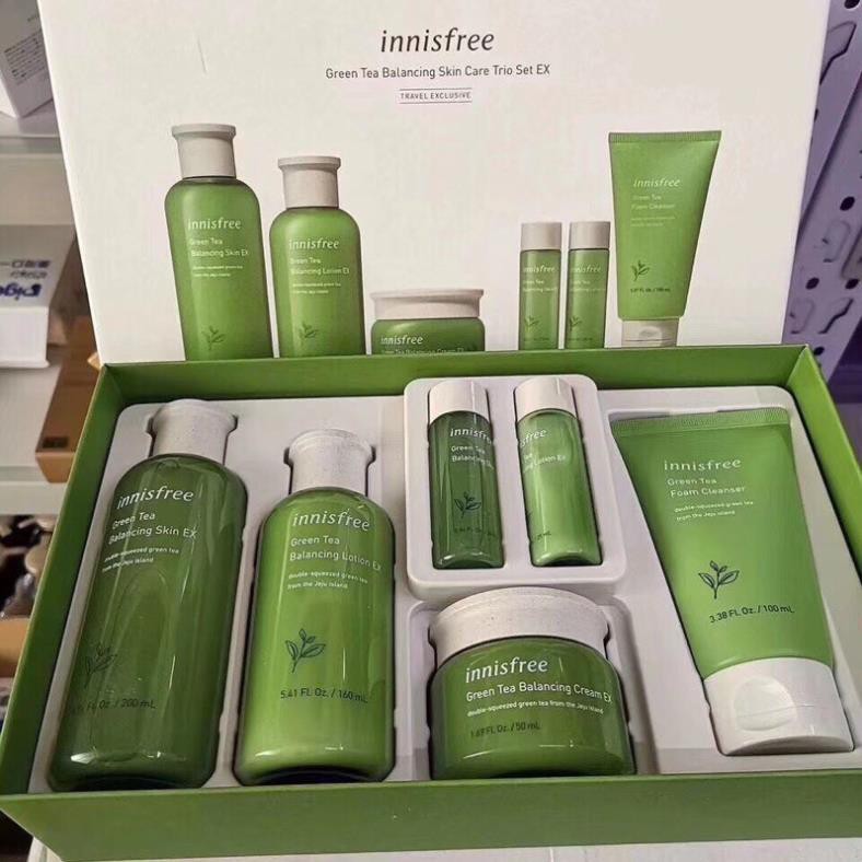 New BỘ DƯỠNG TRÀ XANH 6 MÓN INNISFREE GREEN TEA BALANCING SPECIAL