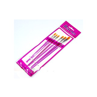 Bộ 6 cây cọ vẽ đầu dẹp