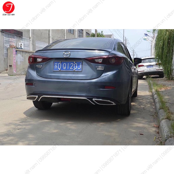 Cản sau Lip chia pô Mazda 3 kiểu Mercedes theo xe 2015 – 2020