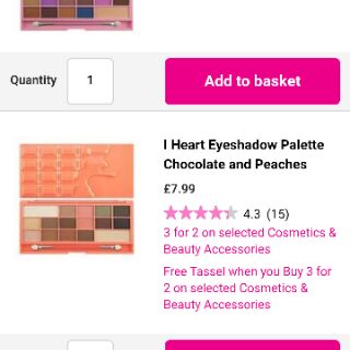 Bảng mắt makeup revolution chocolate and peach