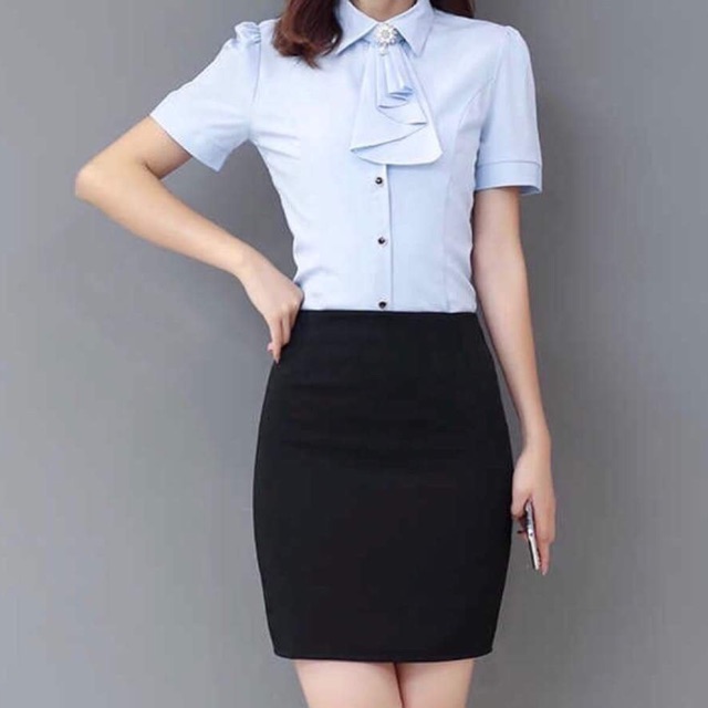 Chân váy đen công sở