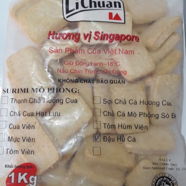 Đậu hủ cá Lichuan túi 1kg
