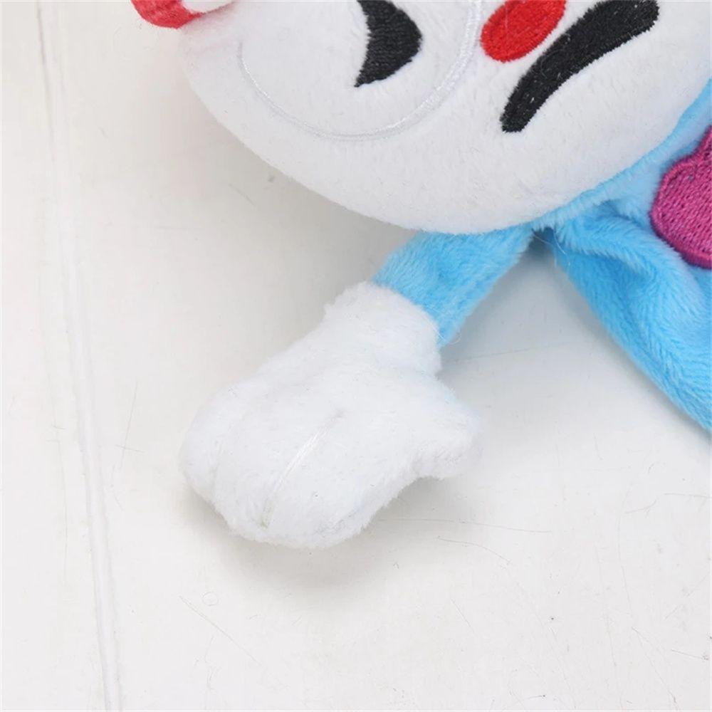 Búp Bê Nhồi Bông Mềm Hình Cuphead Màu Cầu Vồng Dễ Thương