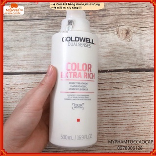(Goldwell chính hãng) Mặt nạ dưỡng màu tóc nhuộm Goldwell Color Extra Rich 60s 500ml