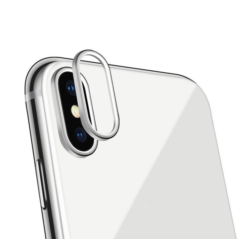 Viền Kim Loại Bảo Vệ Camera Sau Cho Iphone X 7 8 Plus