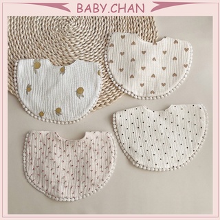 Yếm ăn dặm cho bé gái chất liệu muslin cao cấp, 4 lớp muslin dày dặn và không bì xù khi giặt.