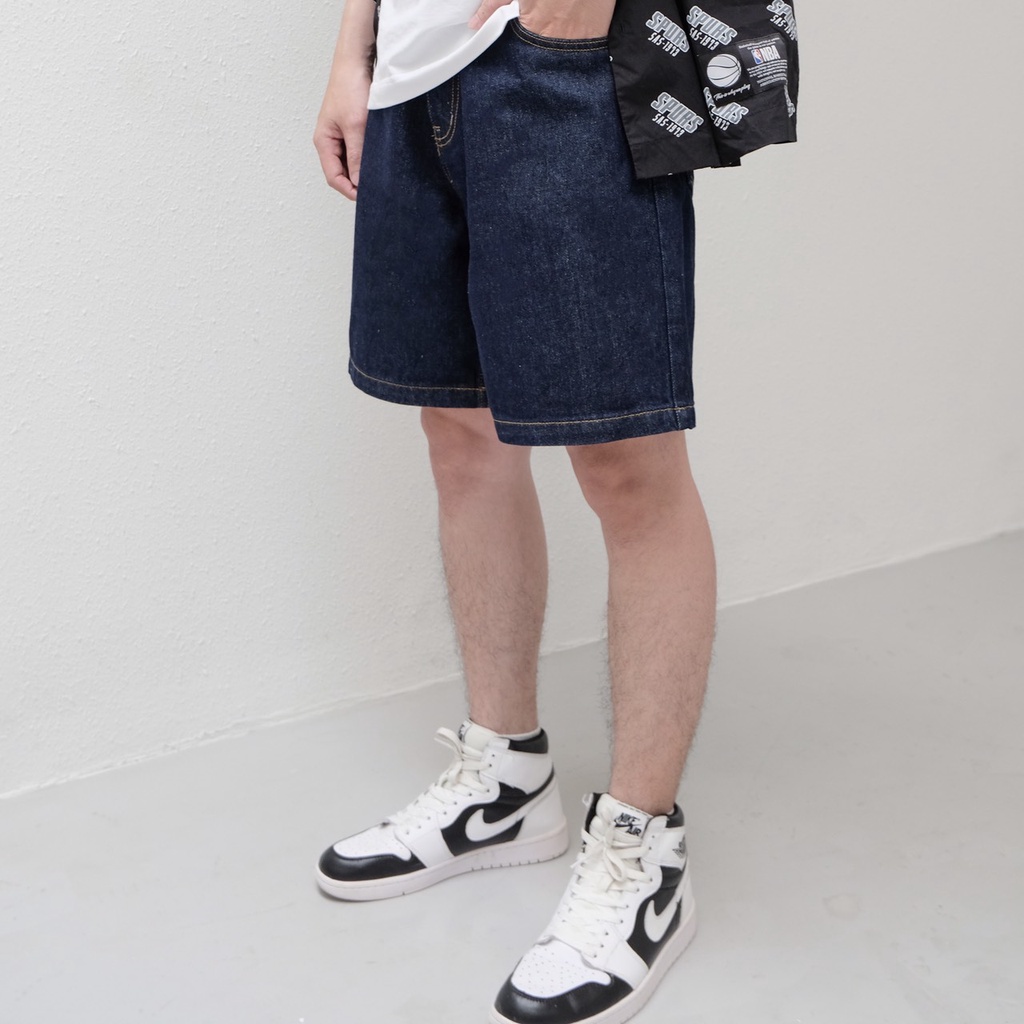 Quần Short Jeans Nam FNOS Streetwear WIDE FIT DENIM SHORTS SJ - Local Brand Chính Hãng