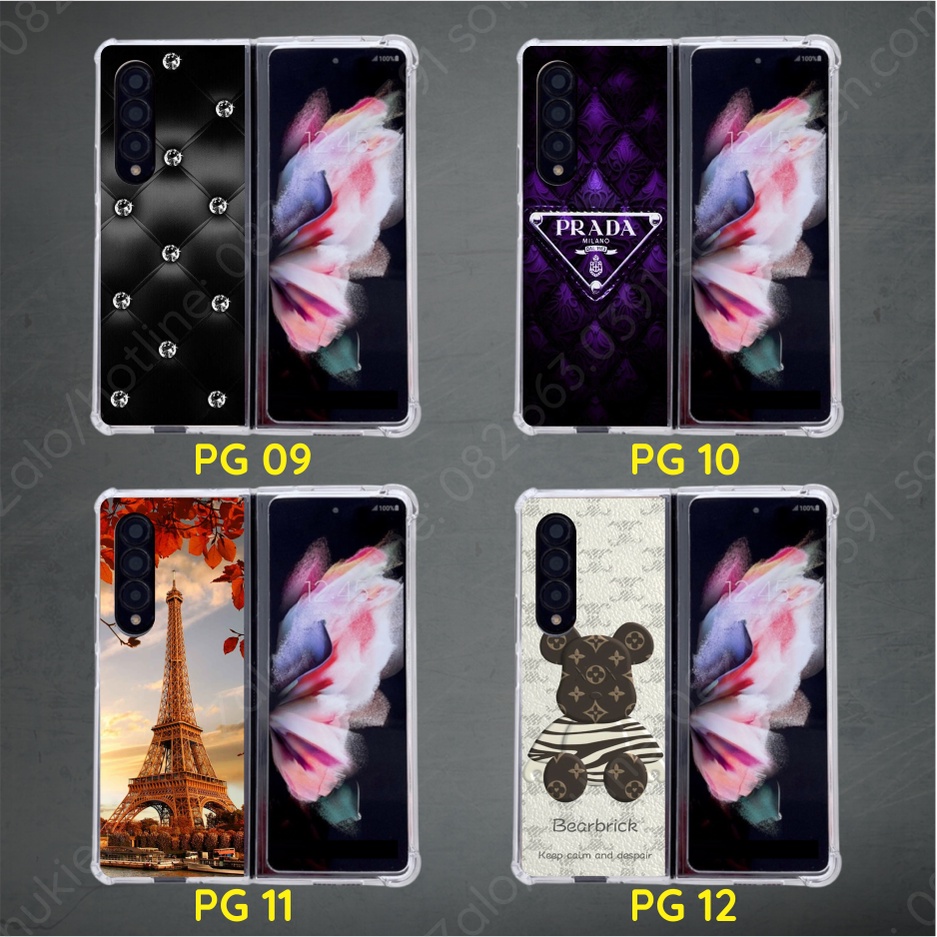 Ốp lưng Samsung Z Fold 4 /Z Fold 3/Z Fold 2 (ZFold4/ Zfold3/ Zfold2) dẻo viền chống sốc in hình thời trang, sang trọng