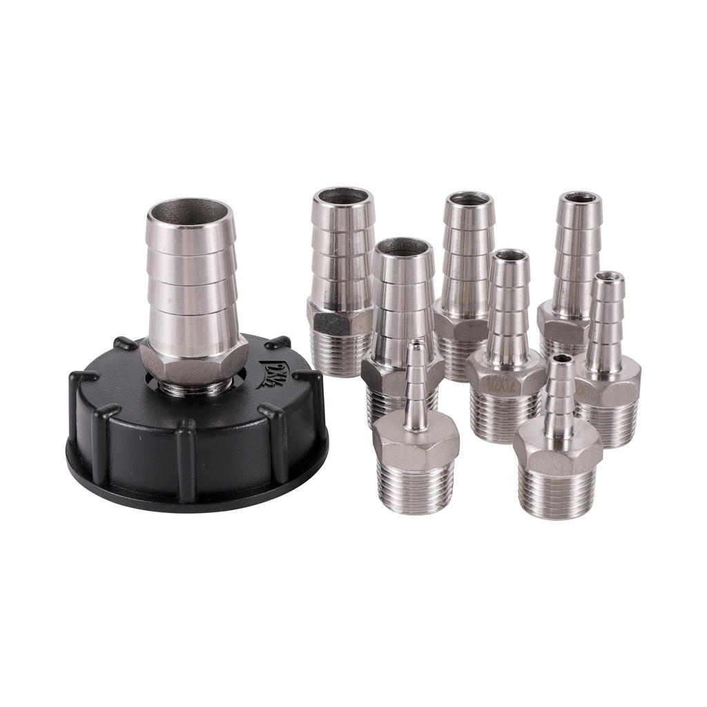 Đầu Nối Ống Thoát Nước Thay Thế Bằng Thép Không Gỉ 304 S60x6 IBC 6 / 8 / 10 / 12 / 14 / 16 / 18 / 20 / 25mm