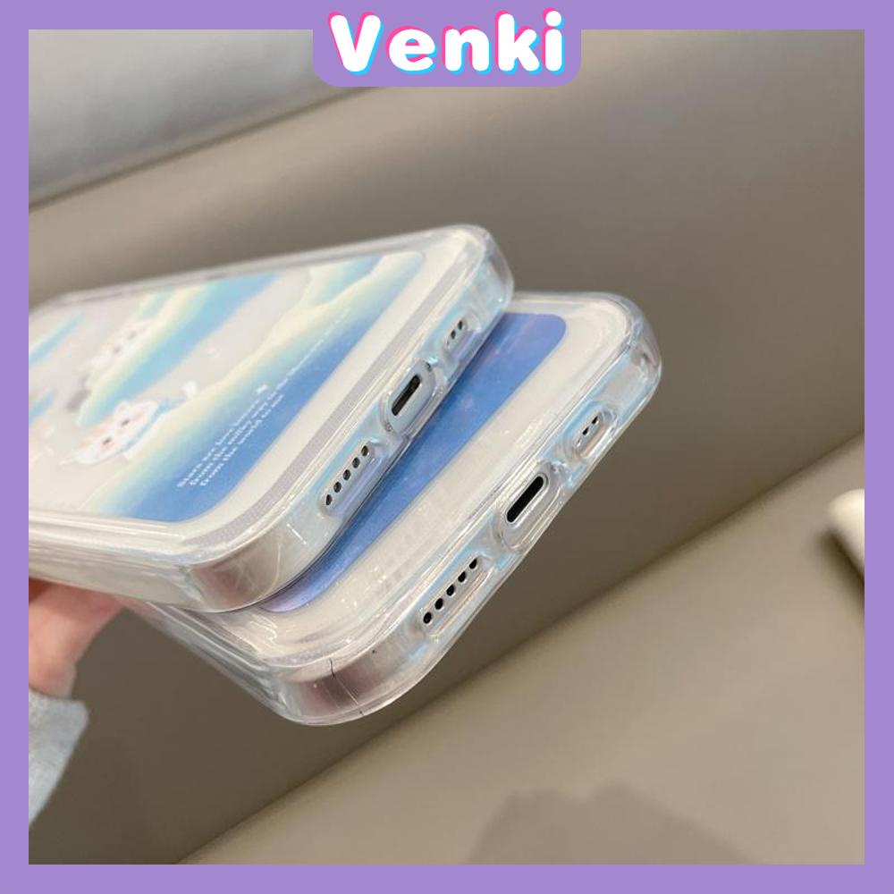 iPhone Case Clear Case Thick TPU Shockproof HD Space Case Protection Camera Plating Button Rabbit Cloud Moon Cute For iPhone 13 Pro Max iPhone 12 Pro Max iPhone 11 iPhone 7 Plus