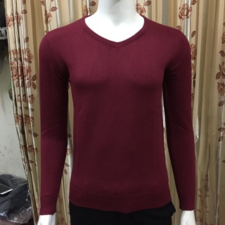 Áo len nam cổ tim