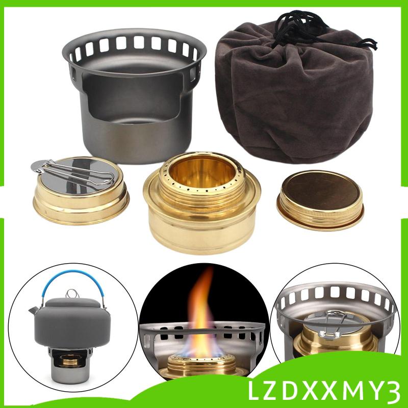 Bếp Cồn Nhỏ Kèm Túi Đựng Cho Hoạt Động Ngoài Trời Lzdxxmy3