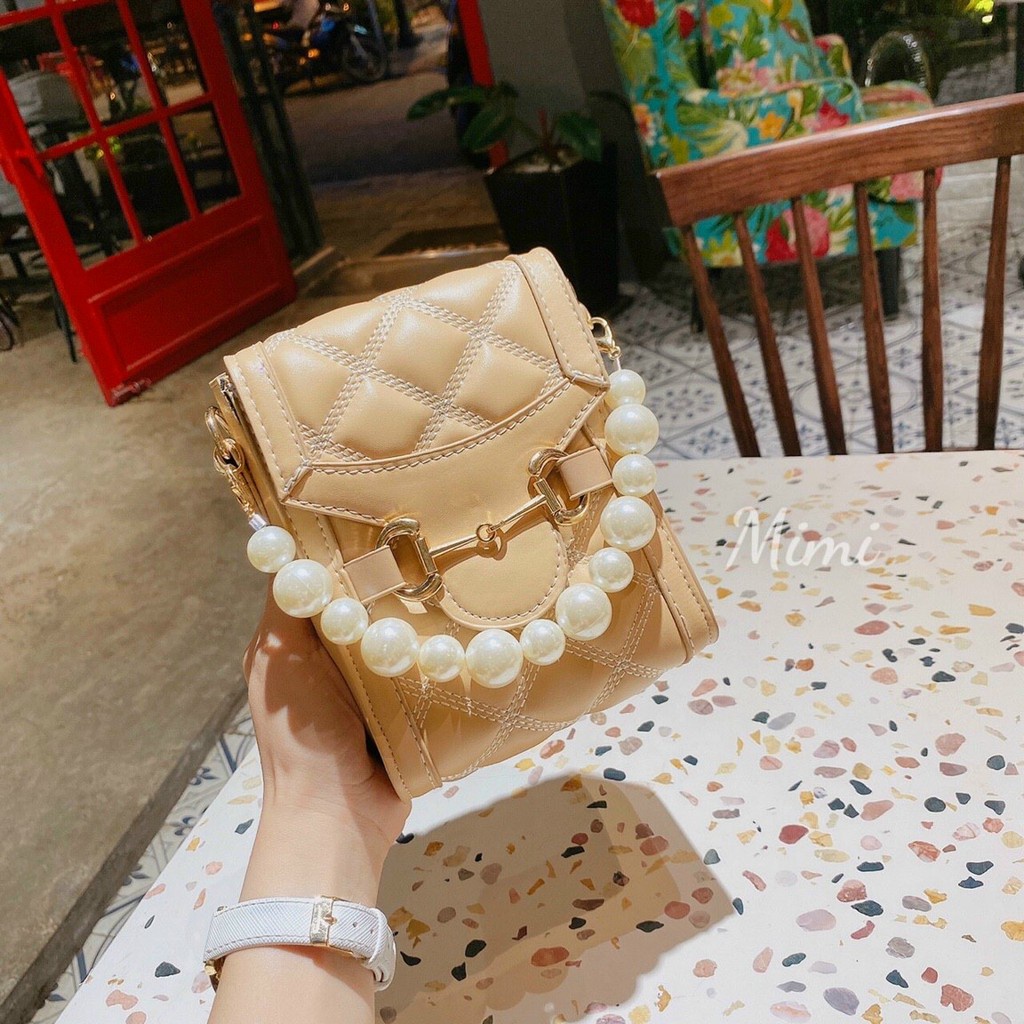 Túi Điện Thoại Đeo Chéo Quai Ngọc Siêu Hot 2021 🧡🧡🧡 Freeship