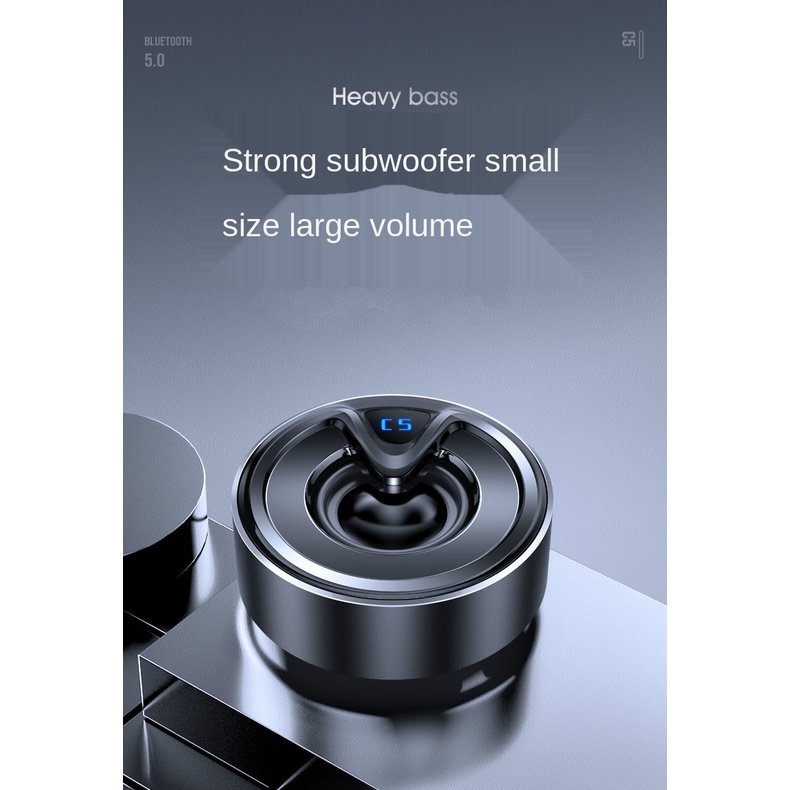 Loa Bluetooth Không Dây Mini Bằng Kim Loại Hỗ Trợ Âm Thanh TWS