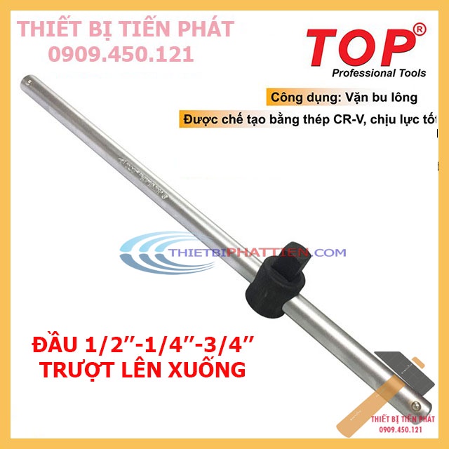 Cần Tuýp Kéo Trượt (Cần Mạnh) Cao Cấp Đủ Cái Size 1/2'', 1/4'', 3/4'' Chính Hãng TOP