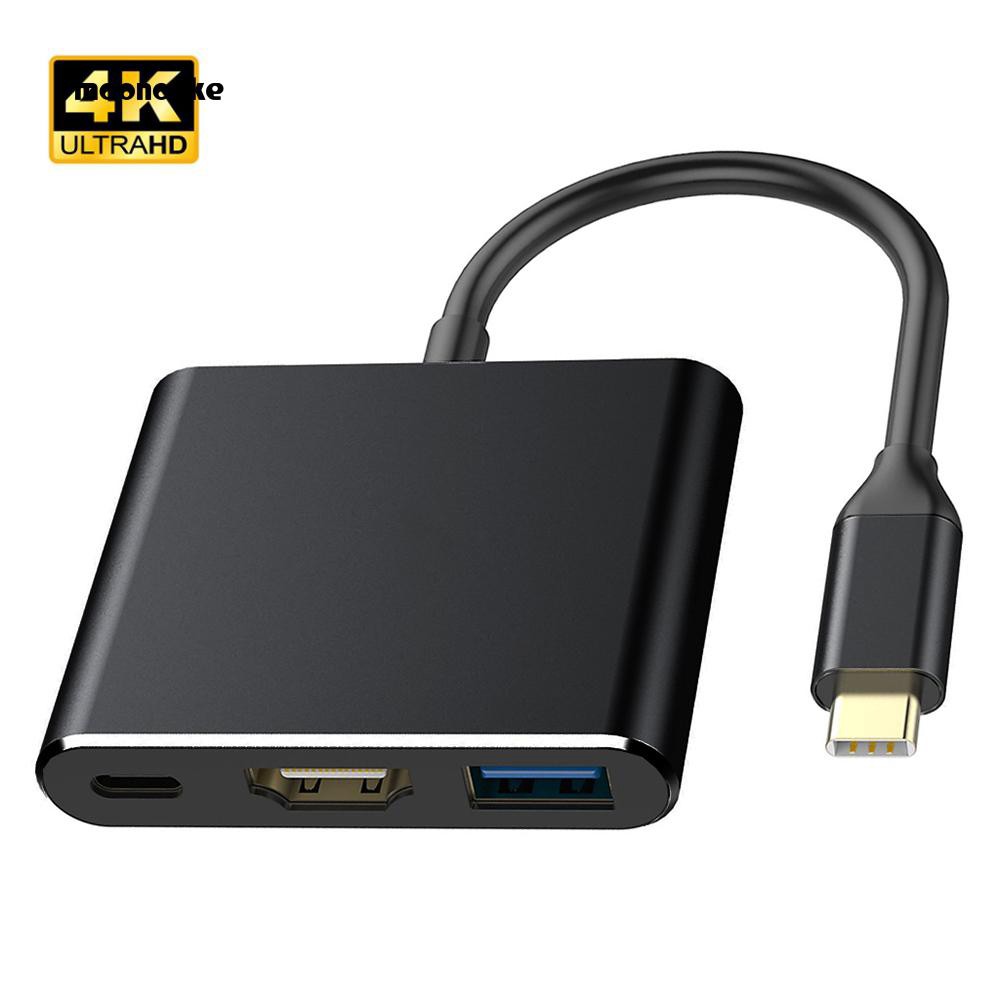 Dây Cáp Chuyển Đổi Usb 3.1 Type C Sang 4k Hdmi Usb 3.0 Cho Apple Macbook