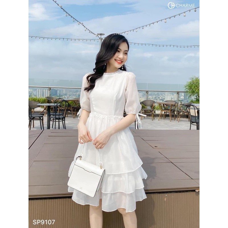 Váy 3 tầng bèo cổ HD6 | BigBuy360 - bigbuy360.vn