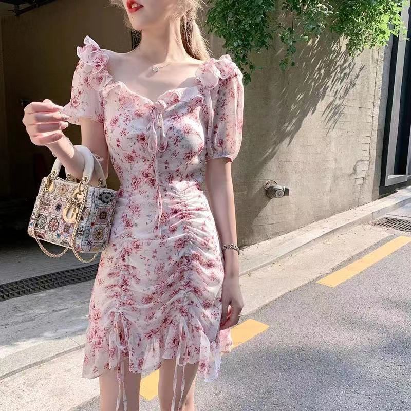 váy hoa body,đầm hàn quốc cực dễ thương siêu sexy tôn dáng mặc đi chơi đi ăn uống cực hot 2021 siêu dễ mặc( hàng có sẵn