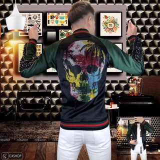 Khoác bomber đính đá siêu cấp