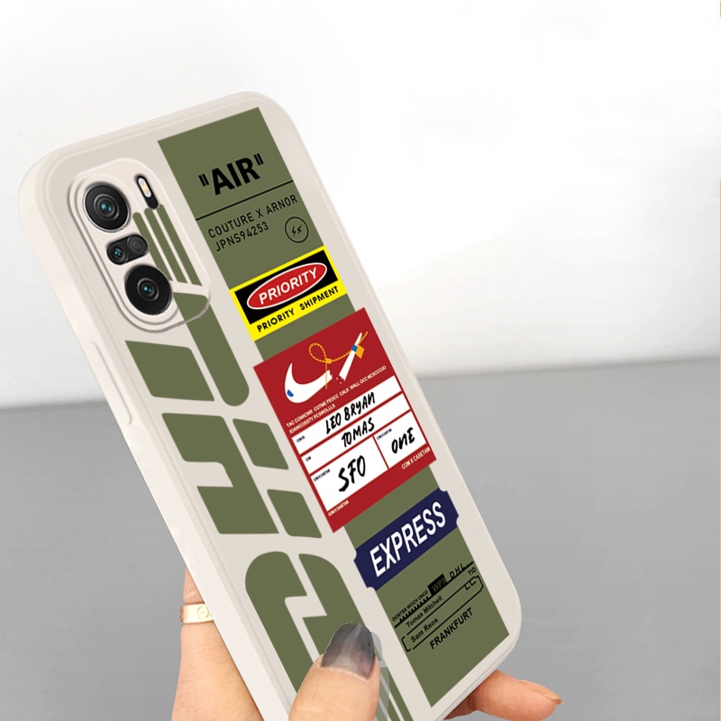 Ốp Điện Thoại Viền Vuông In Nhãn Dán NASA Cho Redmi Note 11 9C 11S 10C 10A 10 Prime 5G POCO M4 Pro X3 GT F3 C31 X4 Pro