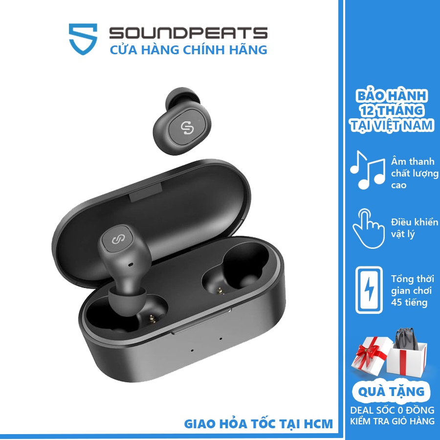 Tai Nghe True Wireless Earbuds SoundPEATS TrueFree+ Bluetooth V5.0