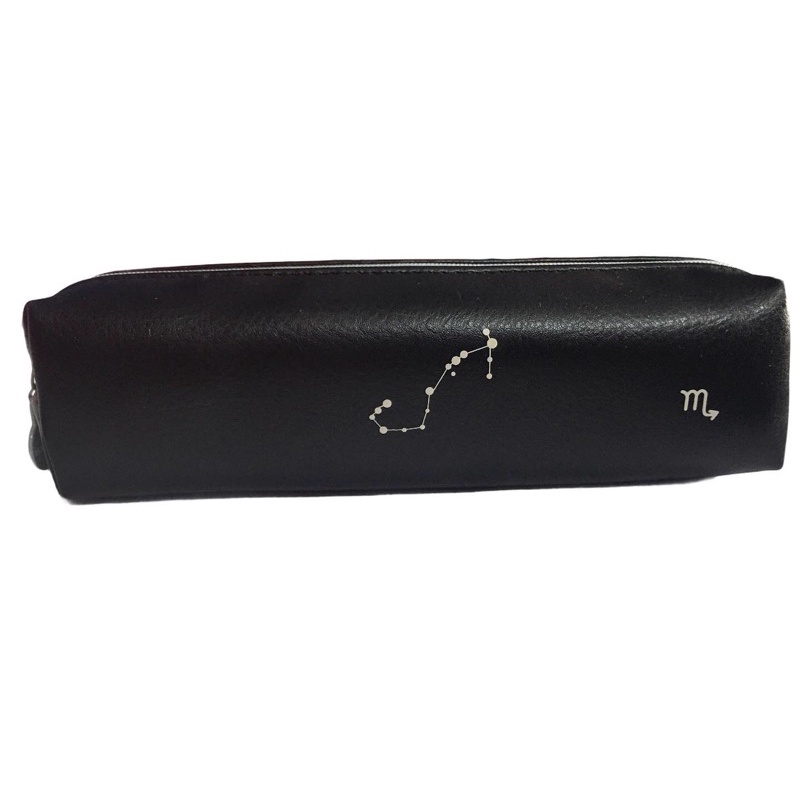 Hộp bút vải PU màu đen hoạt tiết chòm sao cung hoàng đạo Thiên Yết/Thần Nông/Bò Cạp - HB101