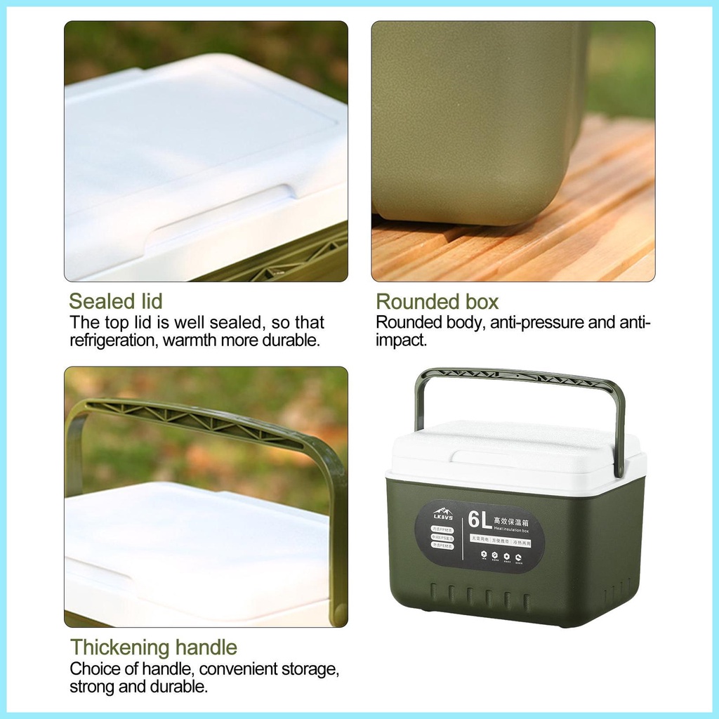 Hộp Đựng Đá Giữ Lạnh Sức Chứa Lớn 5.4 QT Chất Lượng Cao Cho Dã Ngoại