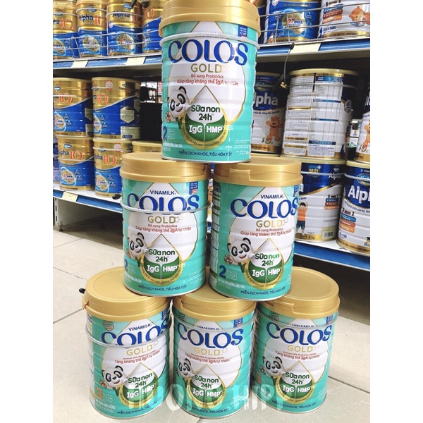 (Date mới) Sữa Non Vinamilk Colos Gold số 1,2,3 800g_ bổ sung kháng thể Iga từ sữa mẹ.