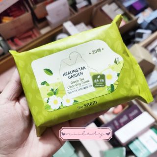 Khăn giấy tẩy trang The Saem Healing Tea Garden