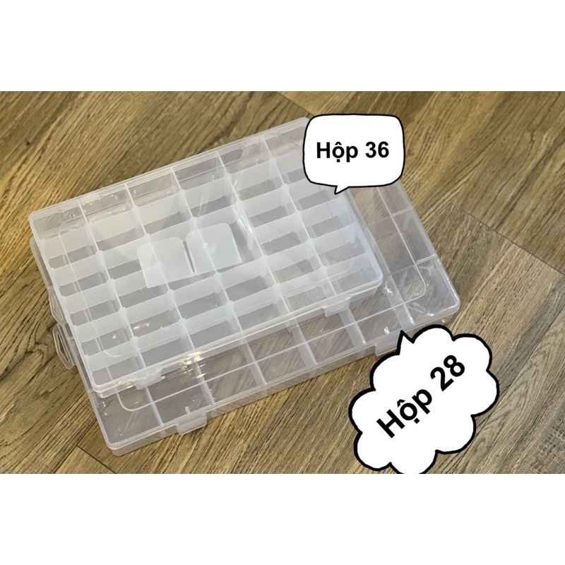 Hộp nhựa chia ô tháo được vách ngăn size lớn nhất 36 ô và 28 ô