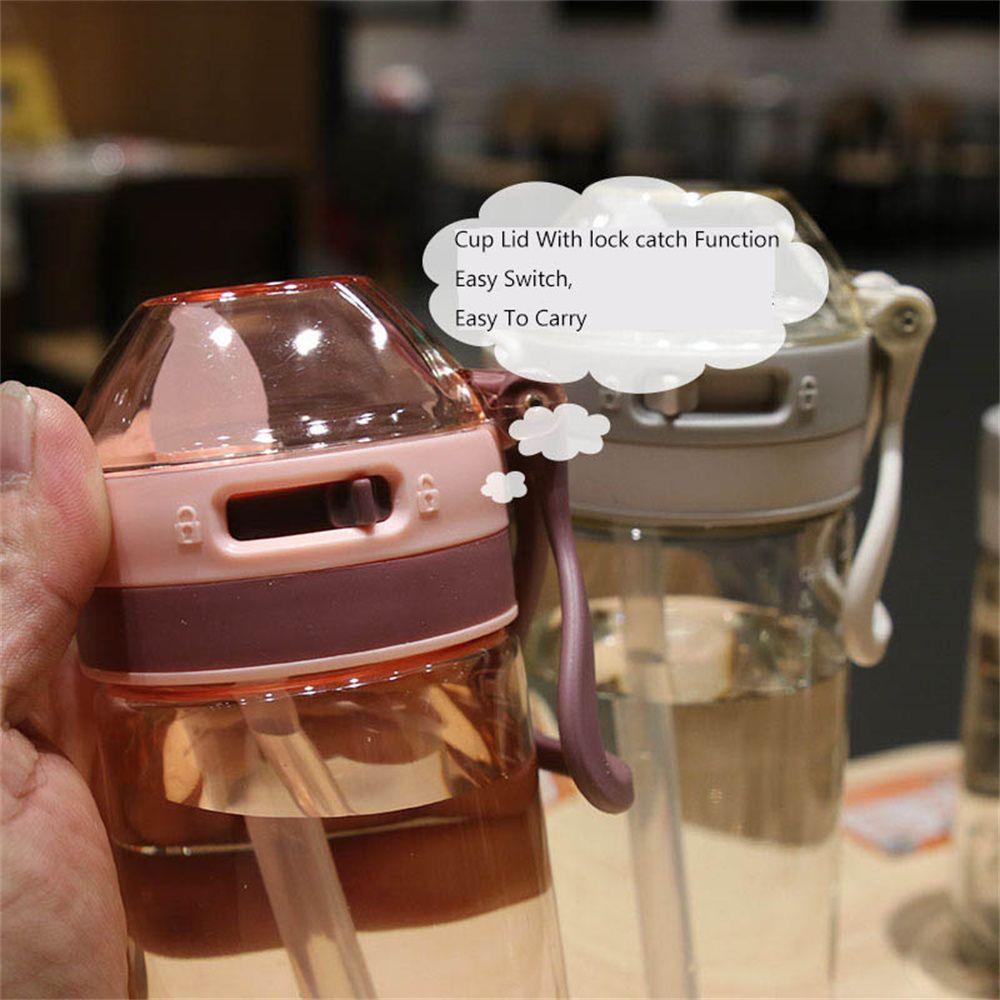 Yann1 chai nước 650ml di động không chứa bpa chống rò rỉ với ống hút