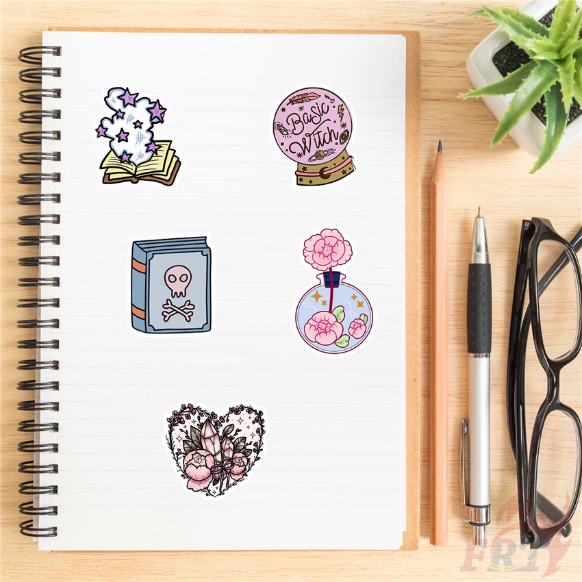 Bộ 100 Cái ❉ Miếng Dán Trang Trí Họa Tiết Graffiti Phong Cách Gothic Punk ❉ Sticker Dán Tường Chống Thấm Nước Họa Tiết Doodle Hợp Thời Trang