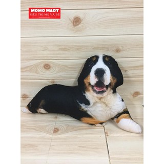 Gối ôm 3D hình Cún Con nằm_gấu bông chó quà tặng cho bé chăn gối văn phòng