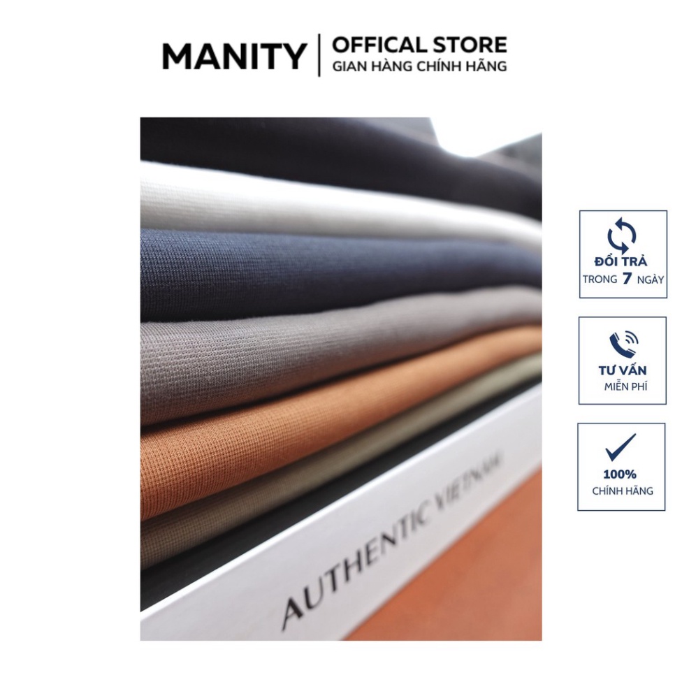 Áo thun nam cổ tròn, áo phông nam 6 màu cao cấp co giãn 4 chiều MANITY - APM002 - Hàng nhập khẩu