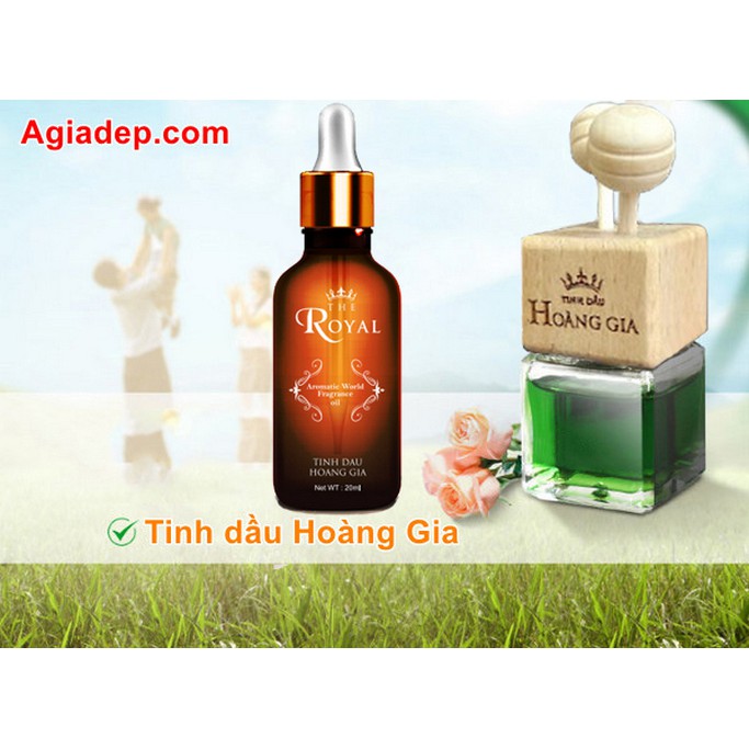 Tinh dầu treo xe cao cấp Hoàng Gia (The Royal) - Treo oto, treo phòng - Bản kẹp điều hoà 8ml