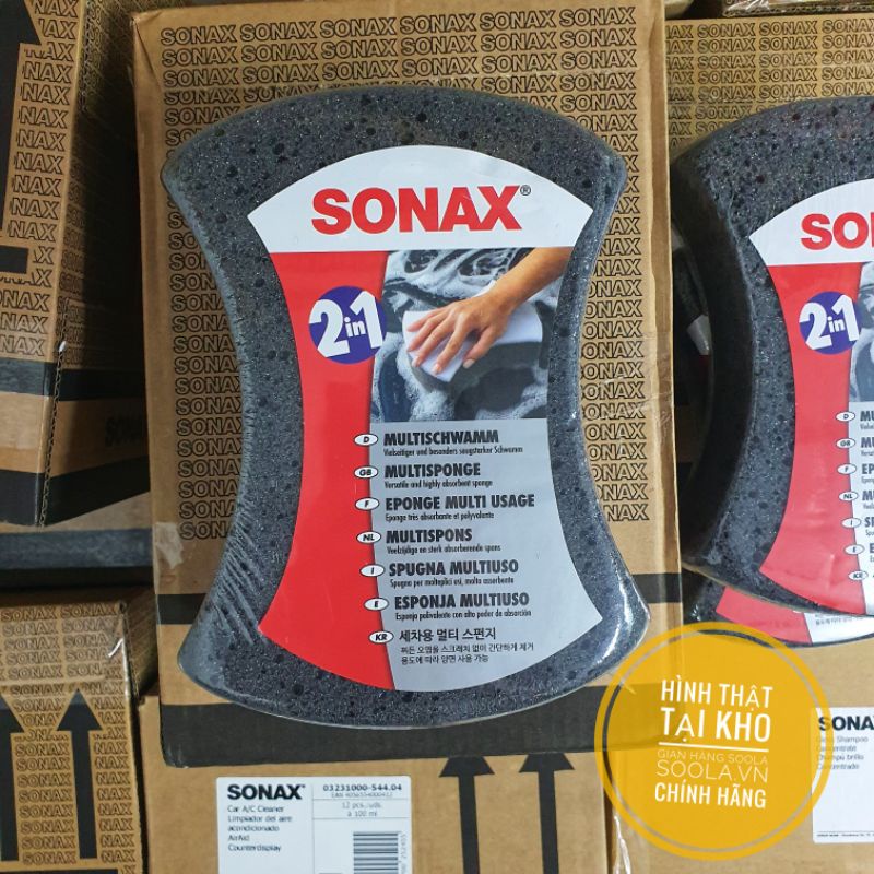 Mút rửa xe hạn chế xước SONAX Multi sponge 428000