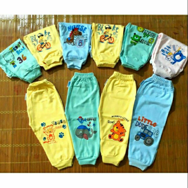 [ Xả ] quần dài sơ sinh nỉ cotton cho bé 3-11kg