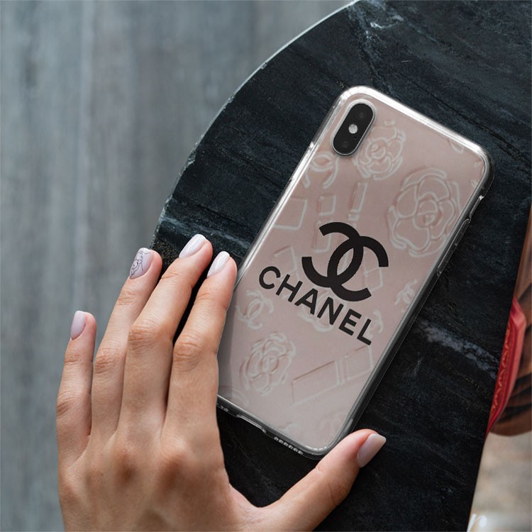 Ốp Iphone Chanel  màu trắng trong suốt Cho các dòng Iphone từ 5 đến 12 pro max CHAPOD00026