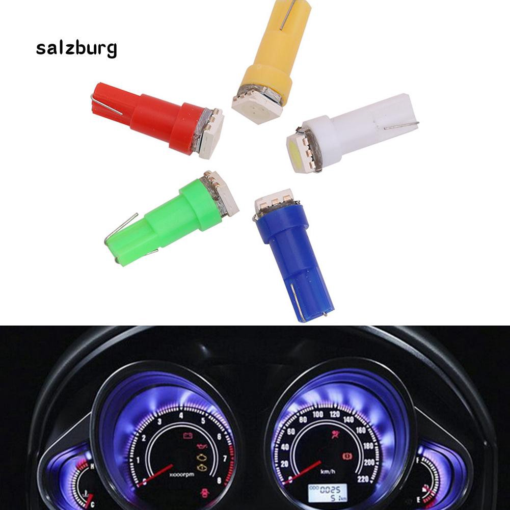 Set 10 bóng đèn LED T5 5050 1smd 12V 0.5W cho bảng điều khiển xe hơi
