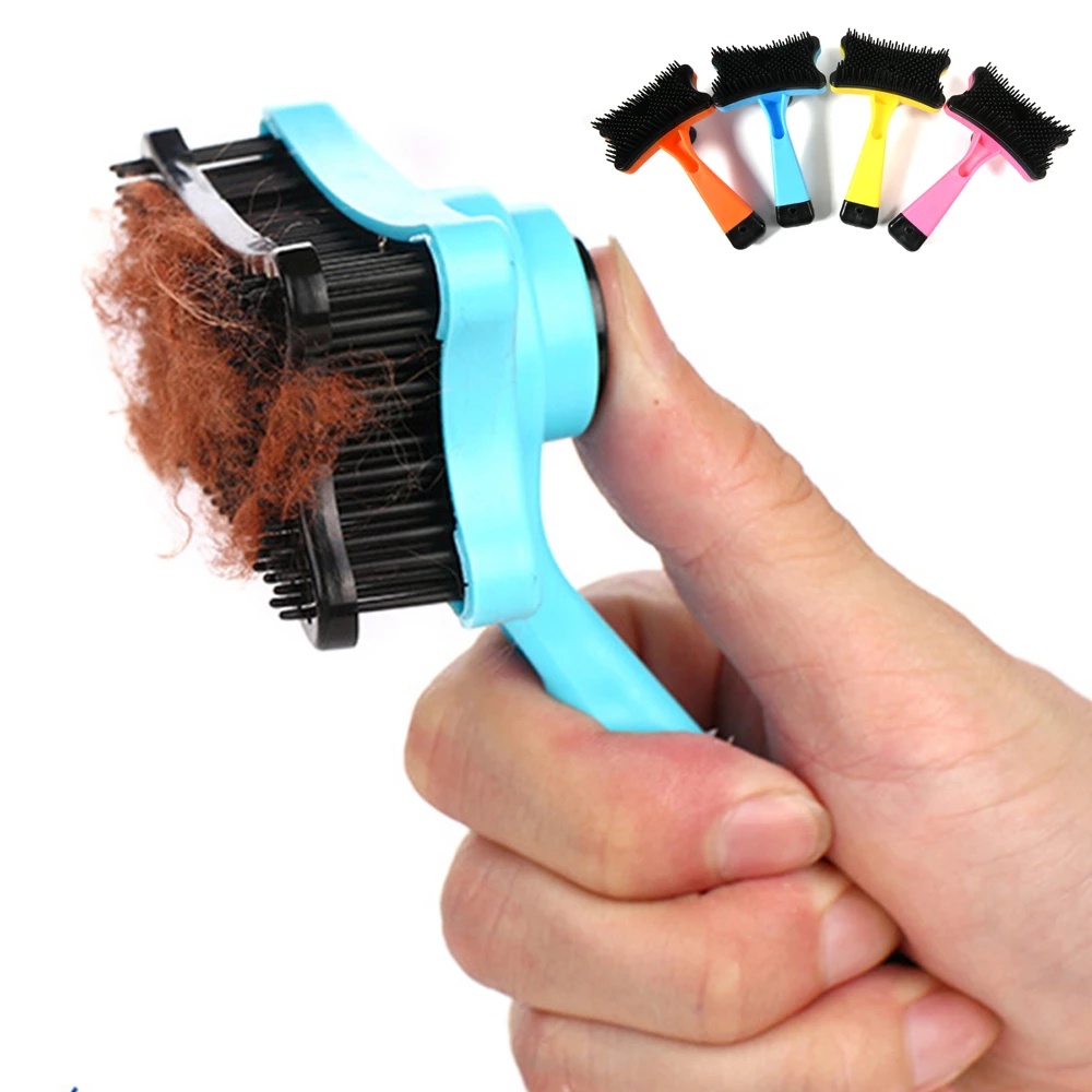 Lược chải lông xù mát xa bằng nhựa 3 màu sắc tùy chọn chất lượng cao dành cho thú cưng