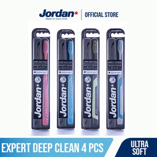 Bàn chải đánh răng Jordan Expert Deep Clean W/PP Case, Lông siêu mềm xoắn ốc 0.01mm & Công nghệ làm sạch sâu